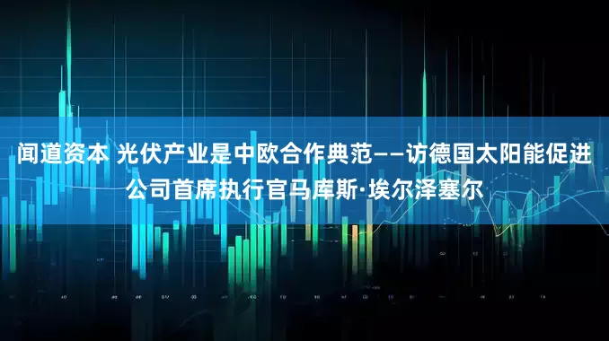 闻道资本 光伏产业是中欧合作典范——访德国太阳能促进公司首席执行官马库斯·埃尔泽塞尔