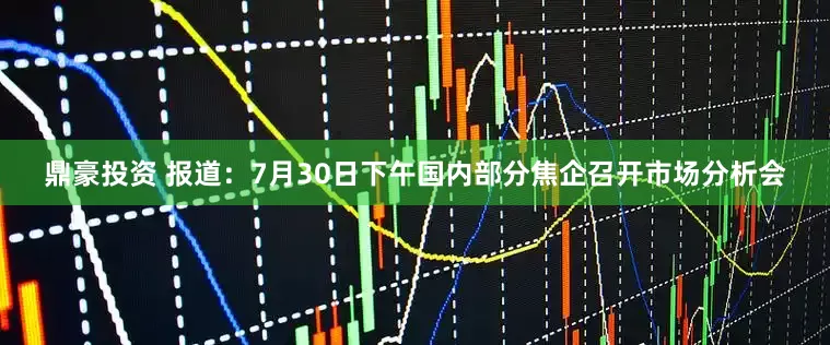 鼎豪投资 报道：7月30日下午国内部分焦企召开市场分析会